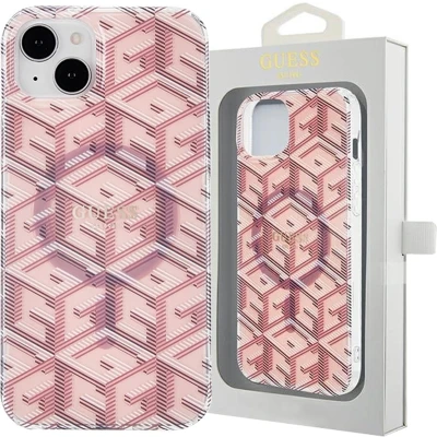 Afbeelding van Guess IML GCUbe MagSafe hoesje voor iPhone 15 Plus / 14 roze
