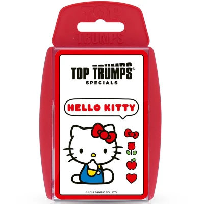 Afbeelding van Top Trumps Hello Kitty Specials kaartspel, ontdek, speel met en ontdek al hun favoriete hobby&#039;s, educatief cadeau voor kinderen vanaf 6 jaar, pastelroze