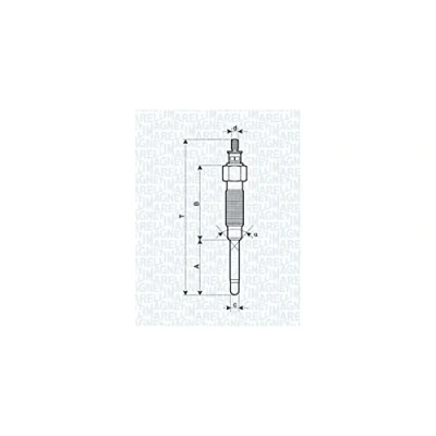 Afbeelding van MAGNETI MARELLI 062900065304 Gloeibougie 11V 10A M10X1,25