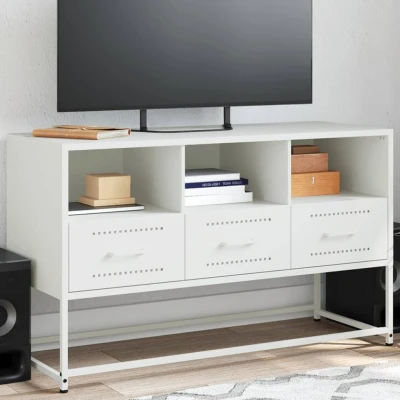Afbeelding van Tv meubel 100,5x39x60,5 cm staal wit