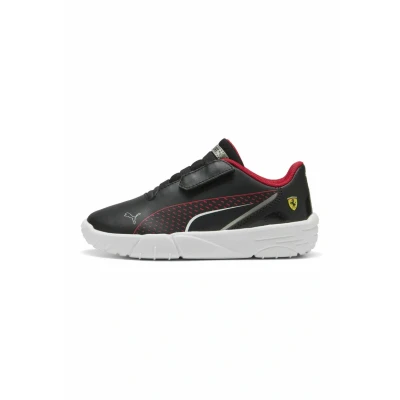 Afbeelding van Puma Scuderia Ferrari HP Drift CAT Sneakers laag voor kinderen, Maat: 31, Black rosso corsa Kunststof