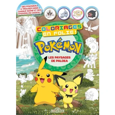 Image de Pokémon Coloriages en folie ! Les Paysages de Paldea
