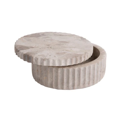 Afbeelding van Present time Schaal met deksel bruin 15 x 6 cm