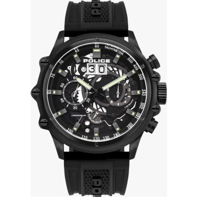 Afbeelding van Police Herren Accessoires Horloges Zwart One Size