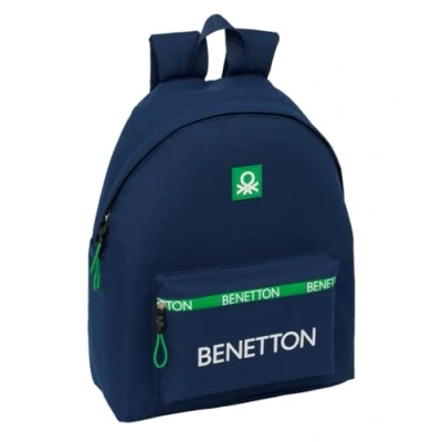 Afbeelding van Schoolrugzak Benetton Green Marineblauw 33 x 42 15 cm