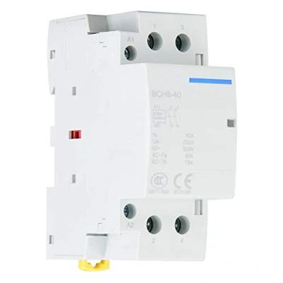 Afbeelding van MLMLH 2P 40A wisselstroomschakelaar, AC schakelaar op DIN rail thuis, schakelaars met laag stroomverbruik, 2 NO, 50/60 Hz, 220 V/230 V, voor elektrische besturing van het gebouw