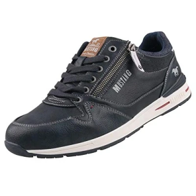 Afbeelding van Mustang Sneakers laag, Heren, Maat: 44, Blue Leer