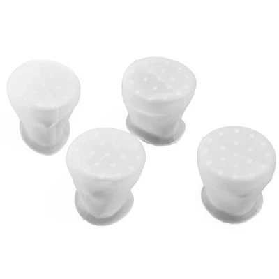 Afbeelding van Benson Siliconen Stoelpoot Beschermers Set Antislip Wit 4 stuks