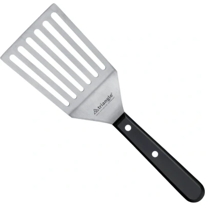 Afbeelding van Triangle Extra Breed Paletmes met Knik en Gleuven 12 cm RVS Lemmet