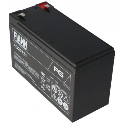 Afbeelding van Fiamm FG20721 batterij 12 volt, 7,2 Ah met 4,8 mm stekkercontacten