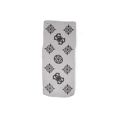 Afbeelding van GUESS Peony Sestri logo Scarf 80X190 Zwart logo,