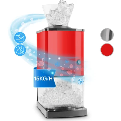 Afbeelding van Icebreaker ijs crusher 15 kg/u 3,5 liter ijsbeker inox rood