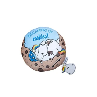 Afbeelding van Herding Pummeleinhorn decoratief kussen van fluweel, omkeerbaar, Ø 30 cm, meerkleurig