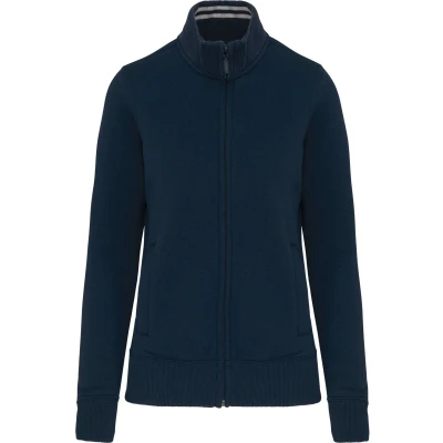 Afbeelding van Kariban Damessweater met rits K457 Navy