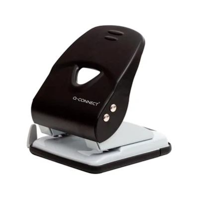Afbeelding van Q CONNECT Light Duty perforator, metaal, 40 blad, zwart