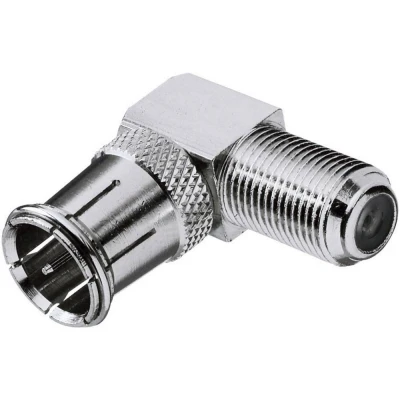 Afbeelding van Renkforce F stekker, haaks [ ]Zilver
