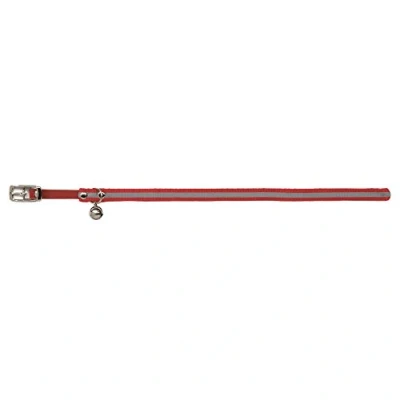 Afbeelding van Bz kattenhalsband reflecterend nylon rood 24,5 29,5x1cm