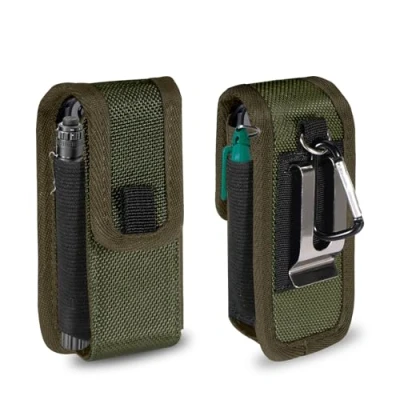 Afbeelding van KENOBEE Gereedschapsriem, gereedschapstas, compatibel met Leatherman Wave Plus Wingman Rebar Rev, multifunctionele gereedschapstas riemclip, EDC tas voor kamperen en wandelen (groen