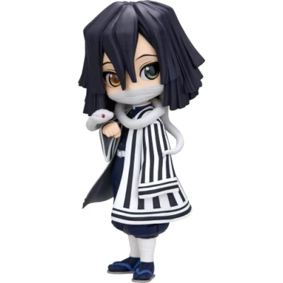 Afbeelding van Banpresto Demon Slayer Obanai Iguro vers.A Q Posket 14 cm, zwart