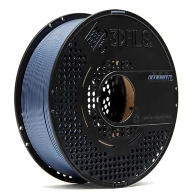 Afbeelding van 3DFILS PLA filament voor 3D printen Neat Winding esdraad Max: 1,75 mm, 1 kg, zijdezwart