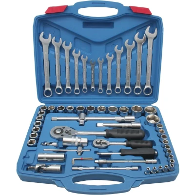 Afbeelding van Benson Dopsleutelset 1/4&quot; en 1/2&quot; Opname 61 delig