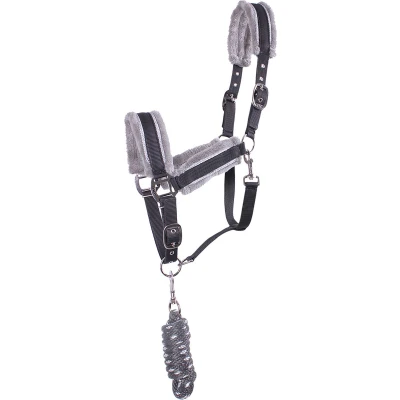 Afbeelding van Qhp Halsterset Dolci Grijs zilver pony