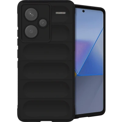 Afbeelding van iMoshion Hoesje Geschikt voor Xiaomi Redmi Note 13 Pro Plus (5G) Siliconen EasyGrip Backcover Zwart