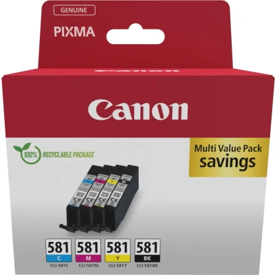 Afbeelding van Canon Multipack Cli 581 Zwart cyaan magenta geel (2103c006)