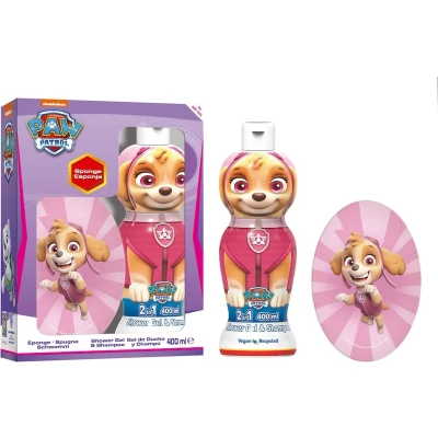 Afbeelding van Paw Patrol Gift Set (Shower Gel &amp; Shampoo 1D Skye 400 ml + Sponge)