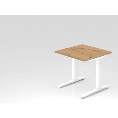 Afbeelding van XTRA XB 8 WW Bureau 80 x Tafelhoogte I In hoogte verstelbaar Knoestige Eiken