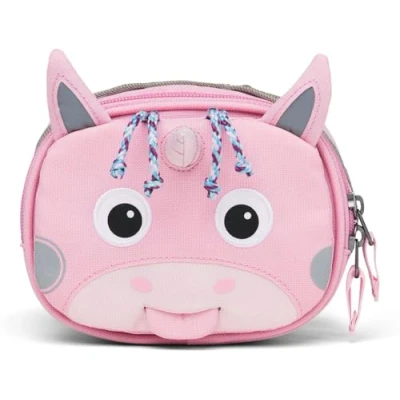 Afbeelding van Affenzahn Stuurtas met klittenbandhouder voor fiets, step en loopfiets, eenhoorn, roze