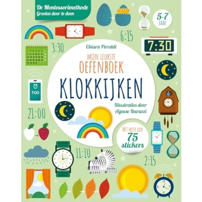 Afbeelding van Uitgeverij rebo mijn leukste oefenboek klokkijken