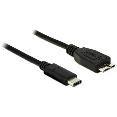 Afbeelding van Delock USB kabel 3.2 Gen1 (USB 3.0 / 3.1 Gen1) C stekker, micro B stekker 1.00 m Zwart 83677