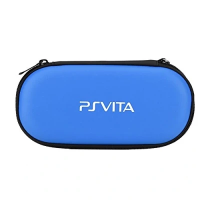 Afbeelding van Harde beschermhoes draagtas reistas voor Sony PS Vita, schokbestendig reistasje Playstation draagtas, draagbare reisorganizer (blauw)