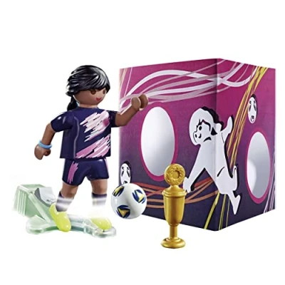 Afbeelding van Playmobile Playmobil Special Plus Voetbalster met doelmuur