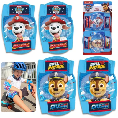 Afbeelding van Paw Patrol Chase Marshall Blauw knie en elleboogbeschermers voor kinderen, jongens
