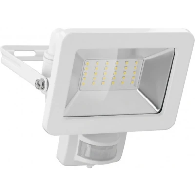 Afbeelding van Goobay LED buitenspot, 30 W, met bewegingsmelder 2550 lm, neutraal wit licht (4000 K), PIR sensor AAN/UIT functie en M16 wartel, gesch...