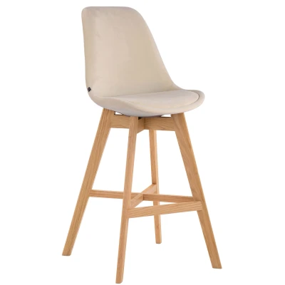 Afbeelding van Barkruk Narvik Velvet N, Crème