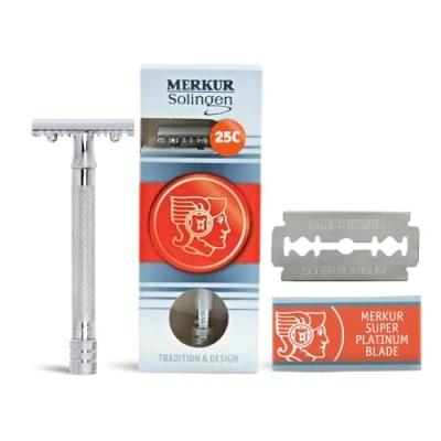 Afbeelding van Merkur 25C double edge safety razor met tandkam