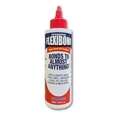 Afbeelding van Flexibond VAE lijm (250 ml) extra sterke voor kunst, knutselen en transparant, flexibel, niet giftig, helder drogen