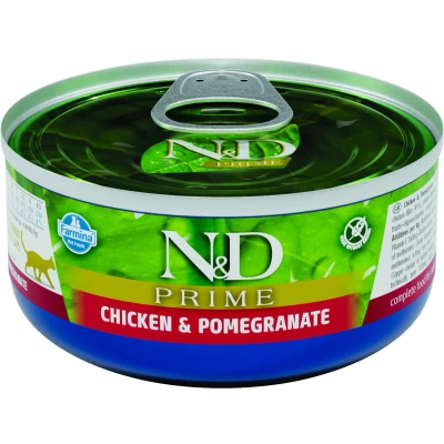 Afbeelding van Farmina N&amp;D Kat Prime Kip &amp; Granaatappel Adult 80 gram