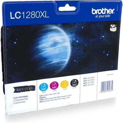 Afbeelding van Brother LC 1280XLVALBP Inktcartridge 4 kleuren Voordeelbundel Hoge capaciteit
