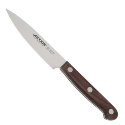 Afbeelding van Arcos Serie Atlantico schilmes lemmet nitrum roestvrij staal 100 mm handgreep hand palissander kleur bruin