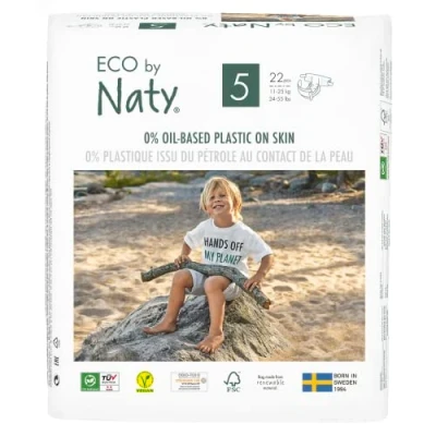 Afbeelding van Naty eco luiers maat 5 22 stuks 11 25 kilo