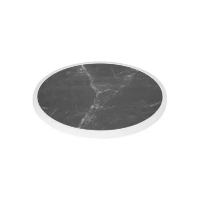 Afbeelding van Bolero Rond Tafelblad van Glasvezel Donker Granieteffect 580 Mm DL487