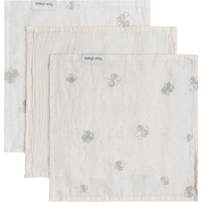 Afbeelding van Baby&#039;s Only Monddoekje Tender Linen/Clover 30x30 cm