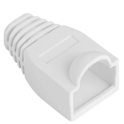 Afbeelding van Lanberg rubberen afdekking voor RJ45 connector, wit Pak van 100 stuks