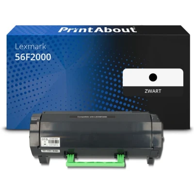 Afbeelding van Huismerk Lexmark 56F2000 Toner Zwart