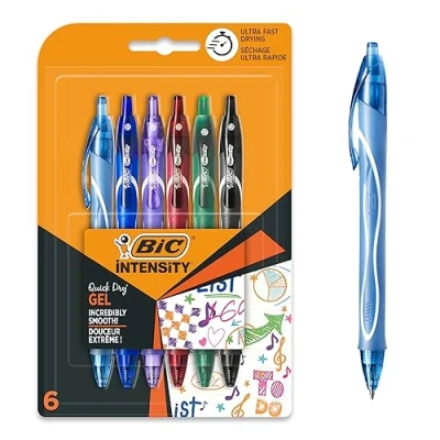 Afbeelding van BIC Gel ocity Gelpen, verschillende kleuren, 6 stuks