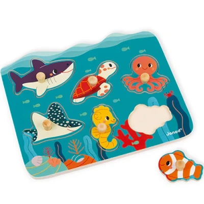 Afbeelding van Janod wwf knoppuzzel oceaan